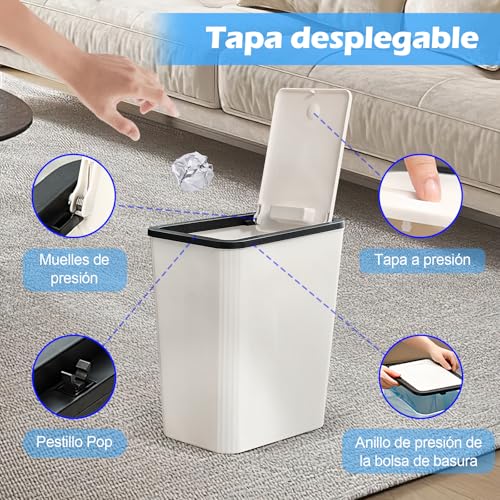 Listado de Botes de basura para baño los más solicitados. 27 Imagen adicional