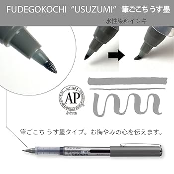 Amazon.co.jp: 呉竹 筆ペン FUDEGOKOCHI 筆ごこち 3本セット LS
