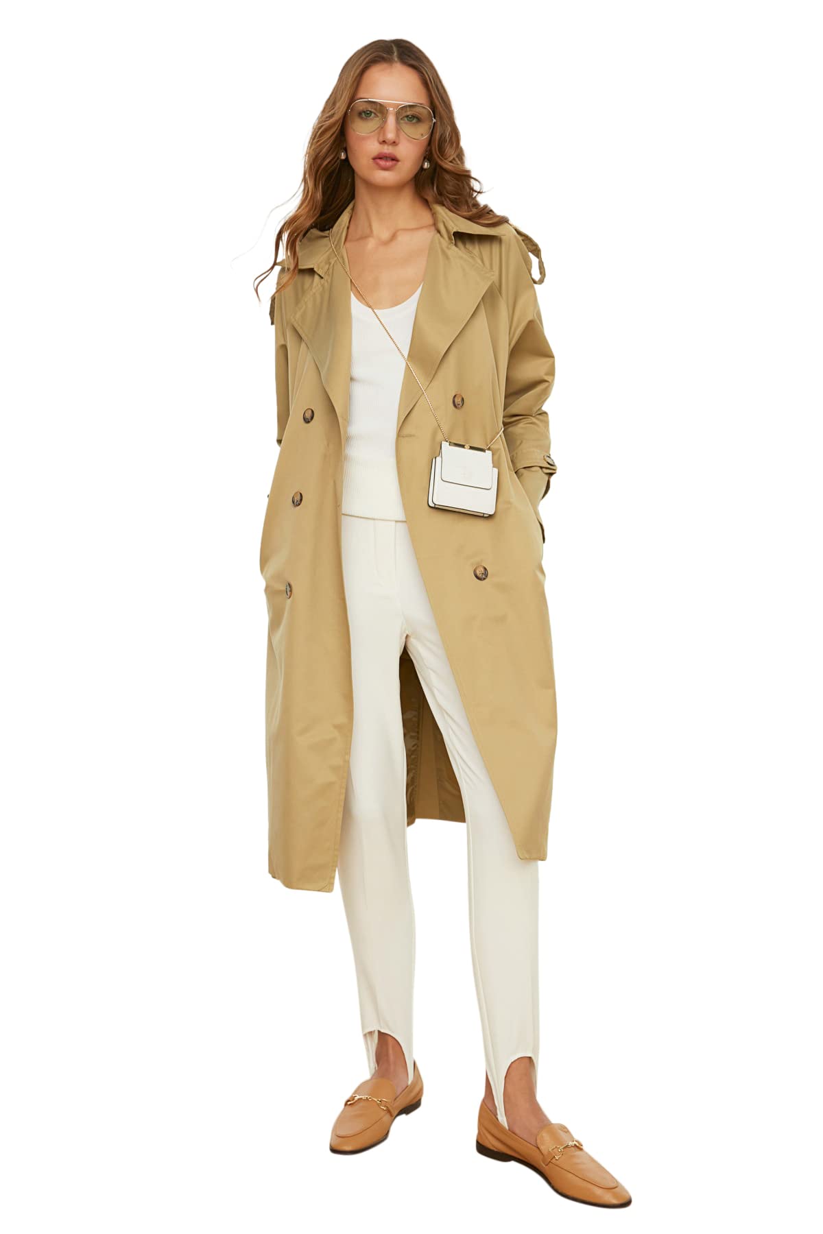 Trendyol Women Regular fit Double-breasted Lapel collar Woven Trench Coat