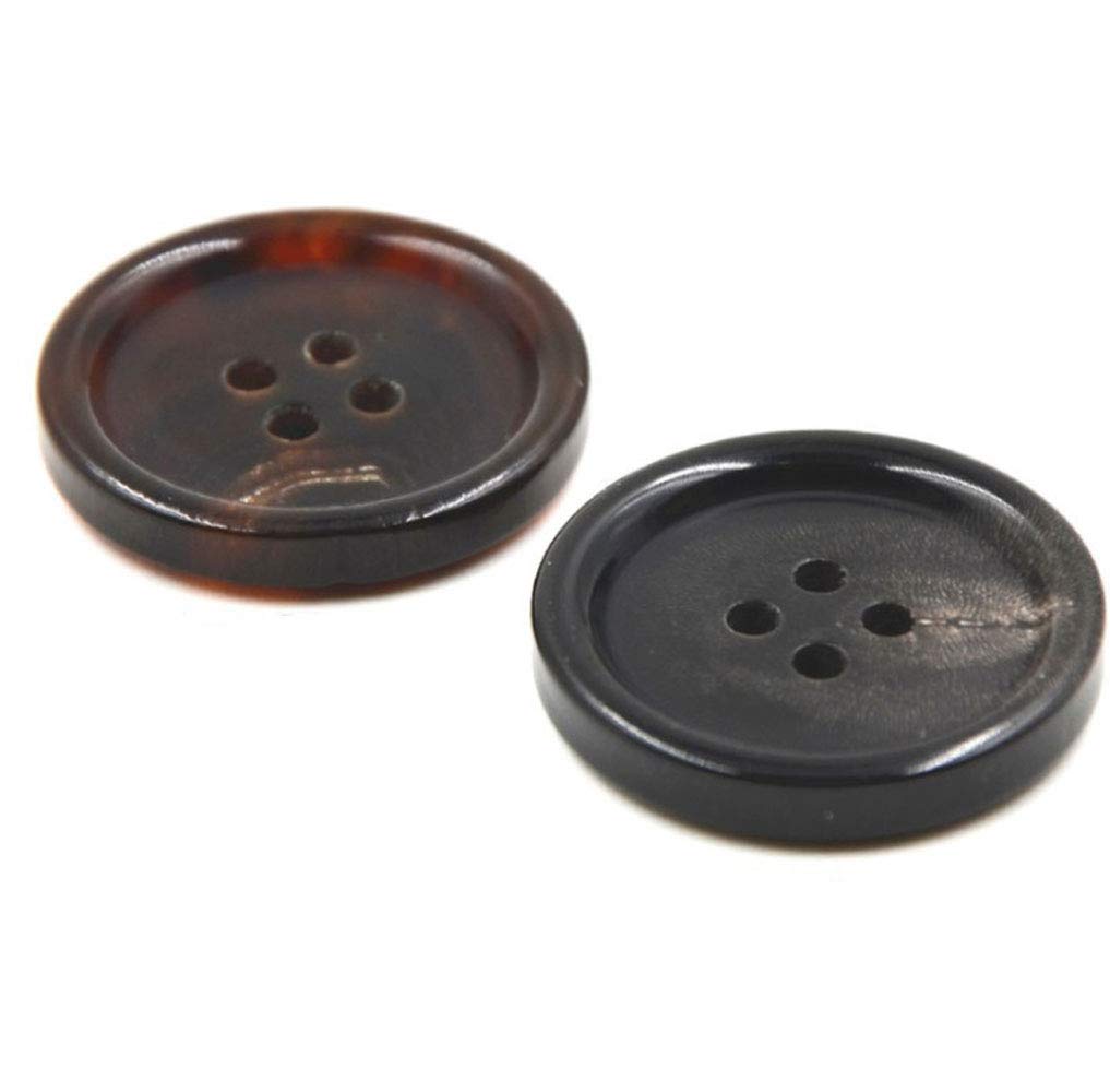 Boutons Pour Vêtements Set, 36 Pièces, 4 Trous, Trois Tailles, Marron, Polyester, Taille 28L, 36L, 40L, Boutons En Résine Pour Veste, Manteau, Anorak, Manteau D'hiver, Veste D'hiver, Bouton DIY Bouton