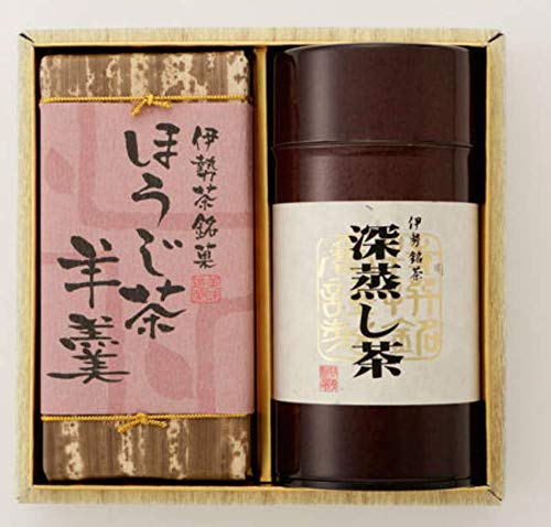 Amazon.co.jp: 川原製茶 伊勢銘茶詰合 伊勢茶・羊羹詰合せ 伊勢銘茶深