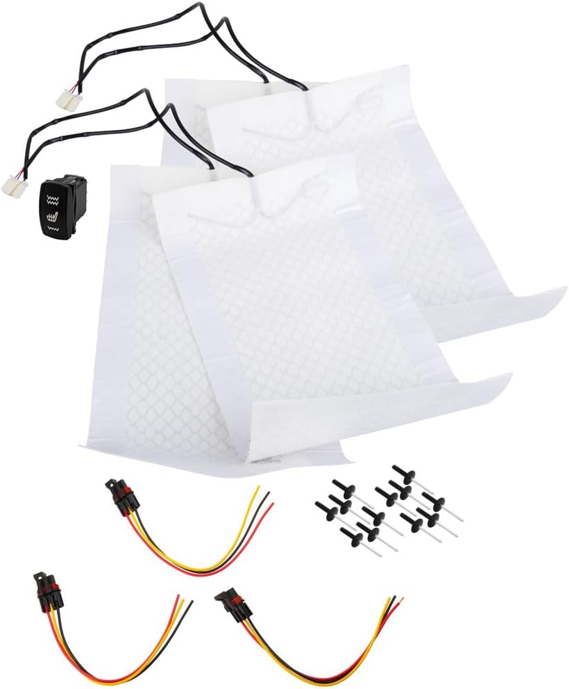 TUSK UTV Seat Heater Kit – Front Seats - Compatible with Polaris RZR PRO R/PRO XP/Turbo R/PRO S (Front Only)