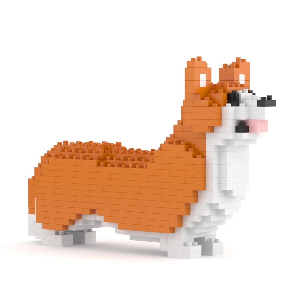 JEKCA Welsh Corgi Mini 01S | Mini Dog Plastic Building Blocks | Age 14+