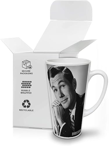 Miniatura 6 de Wellcoda Johnny Carson USA Latte - Taza de café famosa, mango cómodo, impresión de dos lados, cerámica resistente
