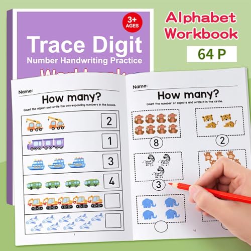 Cuaderno de matemáticas y libro de práctica con actividades educativas 5