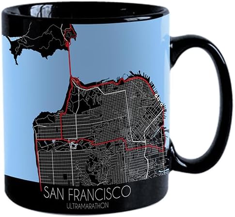 Miniatura 22 de TJ Originals Taza de café New York City Trail, taza de cerámica de 11 onzas, regalos motivacionales para hombres, recuerdo de camino de maratón