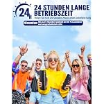 Bluetooth Lautsprecher 30W Tragbarer Musikbox Bluetooth 5.3 mit TWS Stereo RGB Lichter 24 Stunden Laufzeit 30 Meter Reichweite Freisprechfunktion IPX5 Wasserdicht – Bild 5