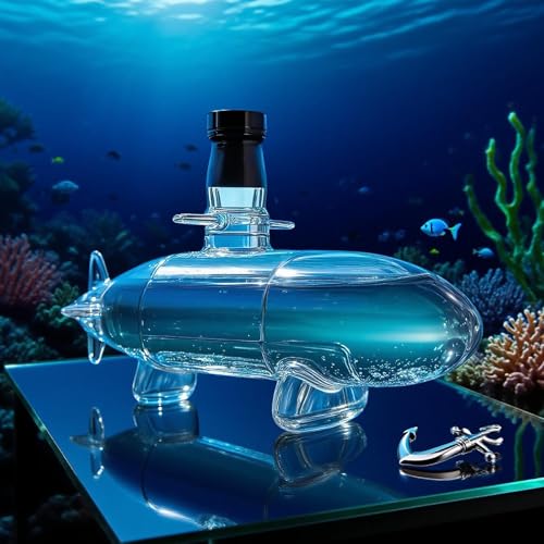 Carafe à décanter à bourbon avec distributeur d'alcool gravé