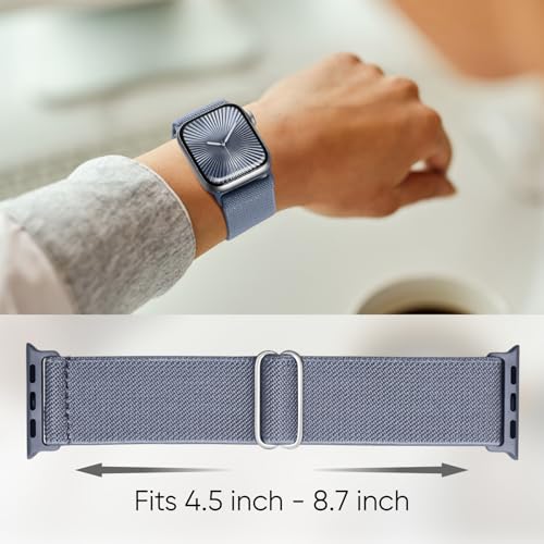 Image of 8 Pack Stretchy Solo Loop Band Compatible with Apple Watch Bands Women Men