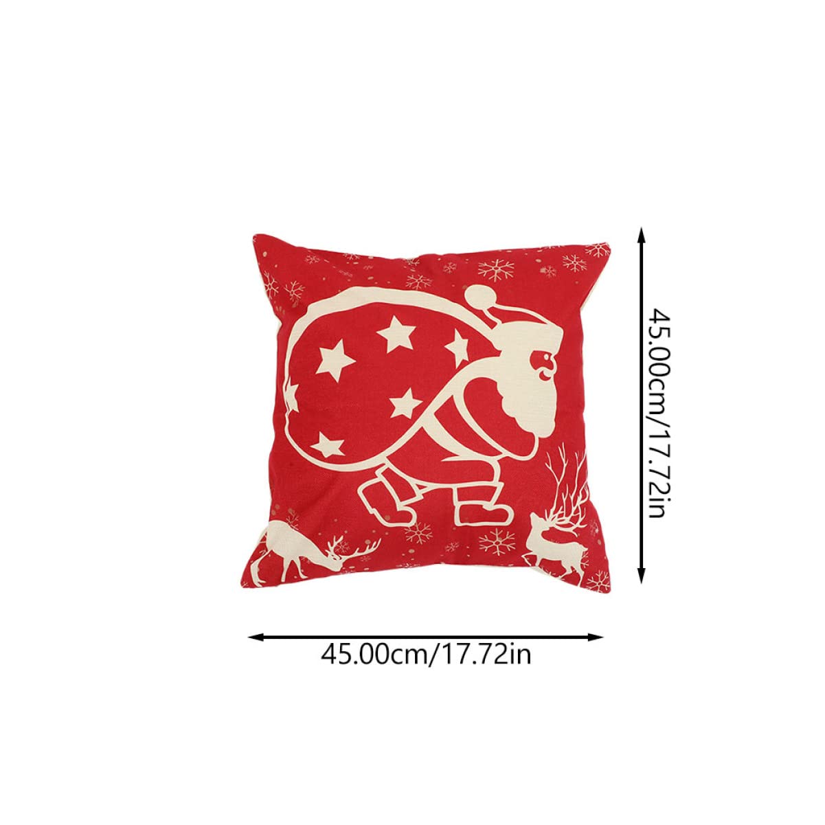 PRETYZOOM 16 Uds Funda De Almohada De Navidad Funda Cómoda Funda De Cojín Cuadrado Fundas De Almohada De Navidad Almohada De Decoración Funda De Almohada Decorativa De Navidad Fundas