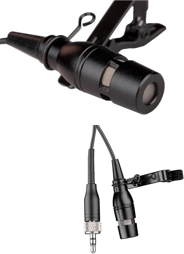 Generic Replacement Lavalier Lapel Microphone for Sennheiser EW 100 G4-ME4 Wireless Cardioid Lavalier Microphone System with 3.5 mm (1/8 in) TRS, Condenser, Unidirectional, Black, LP01C2