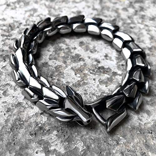 Bracelet dragon unisexe idée cadeau originale pour passionné de rock biker