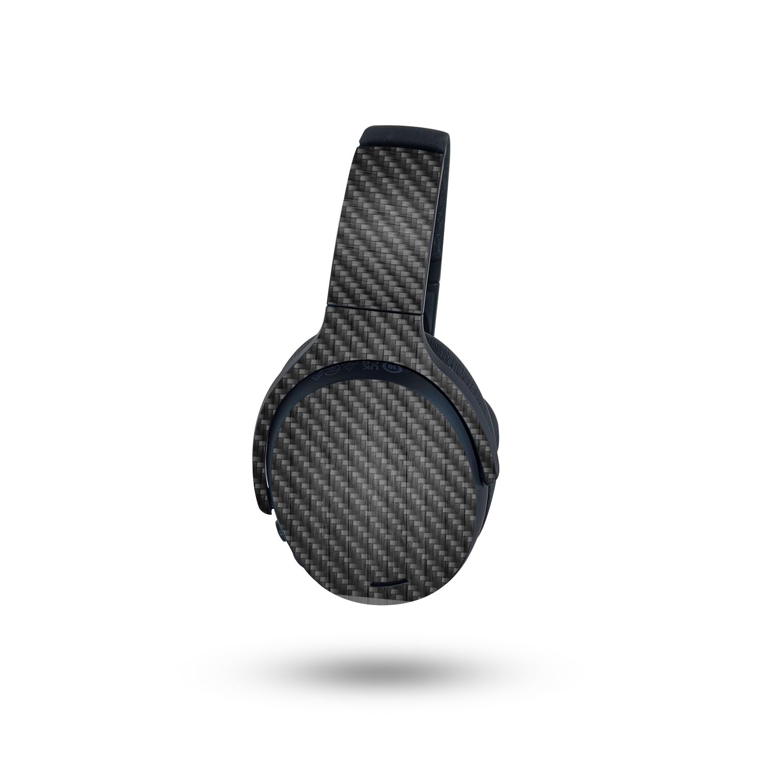 Photo 1 of MightySkins Carbon Fiber Skin Compatible with Skullcandy Crusher ANC 2 - Black Wood | Protective, Durable Textured Carbon Fiber Finish | Easy to Apply
