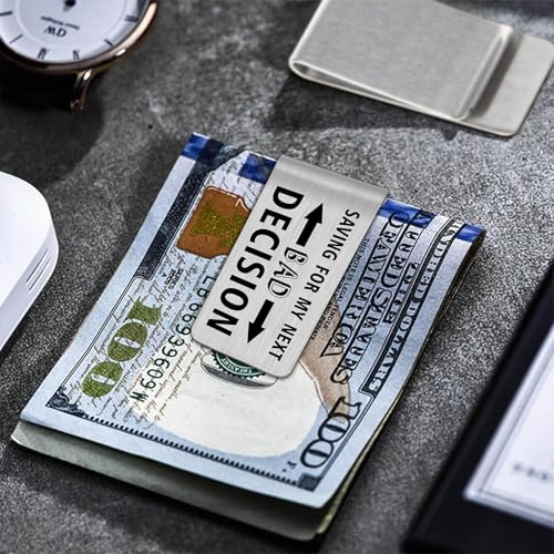 Money Clip for Men Women - Front Pocket Wallet Clip Fathers Day Gift for Dad Husband Uncle Grandpa Him Boyfriend3