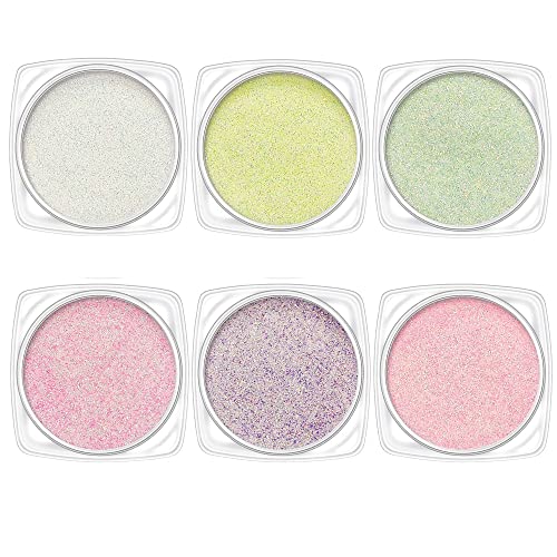 Uv Glow Body Face Glitter Gel, 6 Colors Luminous Iridescent Chunky Glitter, Self-Adhesive Uv Black Light Glitter For Body Face Hair Eyeshadow, Glitter For Carnival Party Halloween Makeup,01 #TOP6