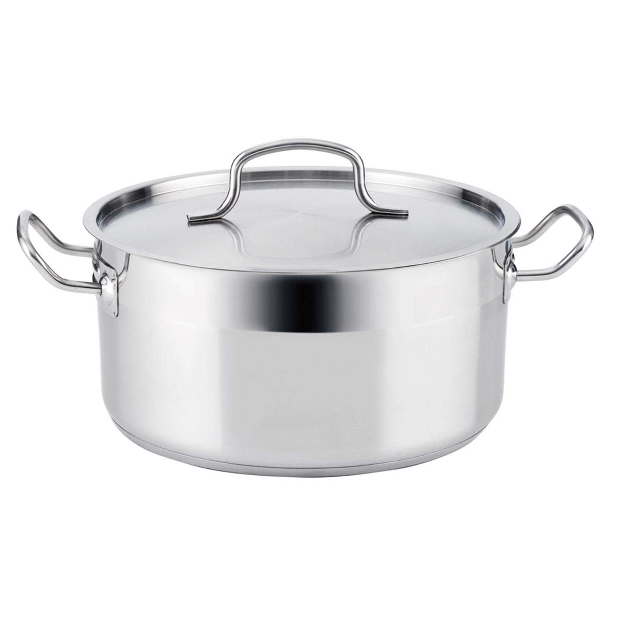 Quid Azzero – Stainless Steel Saucepan, 24 x 11.5 cm, for All Hobs, Induction