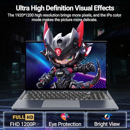 Image of 2026 Laptop, Laptop Computer i5-8210Y CPU with 16GB RAM 1TB SSD, 16'' Laptops 1920*1200 FHD, 180 Angel Open with Backlit Keyboard, Type-C, BT 5.0, WiFi 5, Win 11 Pro, Lightweight Lap Top for Business