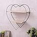 Kays Pływające półki montowane na ścianie pływające półki ścienne w kształcie serca półki ścienne dekoracyjna półka ścienna metalowa wisząca półka pływająca półka do sypialni salonu