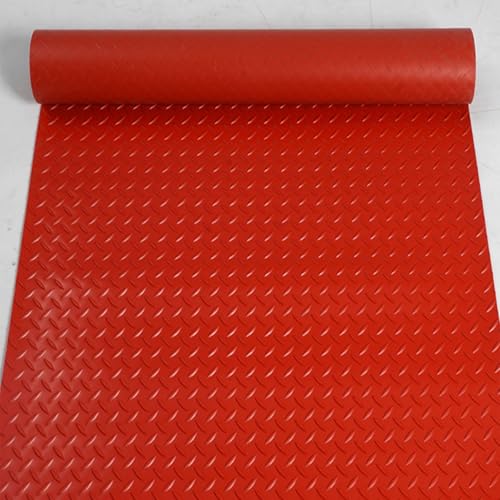 Alfombrilla de Suelo de Goma para Garaje, Rollo de Alfombrilla de Goma para Exteriores/pasillos/Cocina/Suelos de Garaje,Alfombra de Suelo,1.5mm,2x8m
