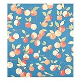 Cute Fruits Geschirrspülerabdeckungen mit magnetischen, sauberen, schmutzigen dekorativen Kühlschrankabdeckungen für Geschirrspüler, 58,4 x 66 cm, Blau