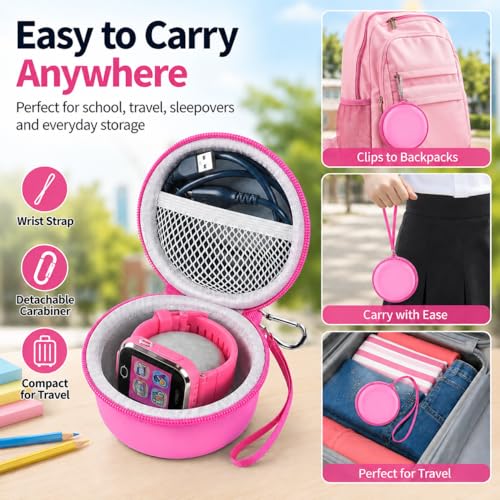 Rangement Vtech KidiZoom DX2 contre les rayures et câbles perdus rose - 7