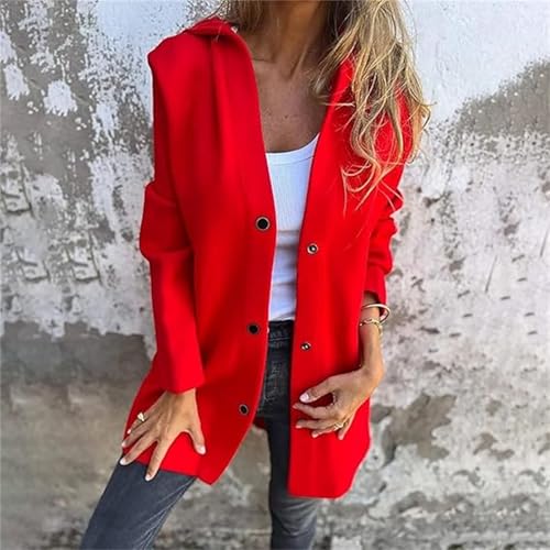 Casual Single Breasted Hooded Jacket, Women's Shawl Collar Winter Long Sleeve Lapel Long Coats, Trench Coat for Women3