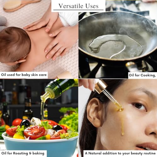 Image of Black and Green Extra Virgin Cold Press Multipurpose Avocado Cooking Oil Bottle (250 ml) (Pack of 2)