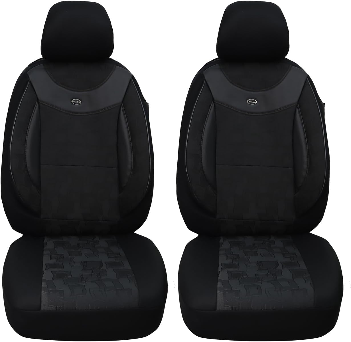 BREMER SITZBEZÜGE Custom Seat Covers for Car Seats Compatible with Renault Grand Scenic JZ 2009-2016 Driver and Passenger Protective Covers Seat Protector Seat Cover FB:02 (Black/Black)
