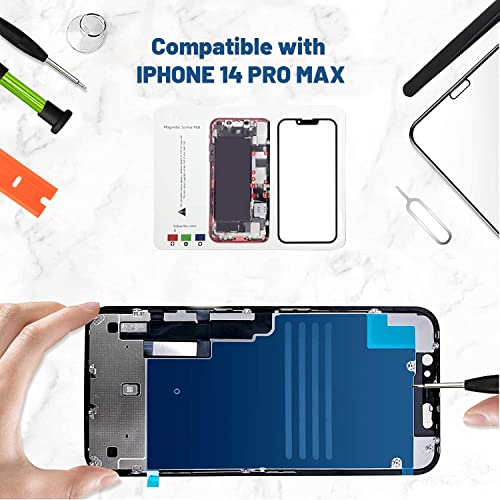 Tpyag for iPhone 14 Pro Max Screen Replacement, Glass Replacement for iPhone 14 Pro Max 6.7 inch, Screen Repair Kit with Waterproof Adhesive(NO OLED & Touch Digitizer) - image 3