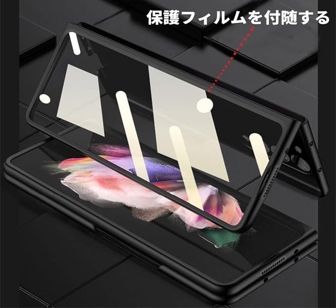 Amazon | 適用 Galaxy Z Fold5 5G SC-55D SCG22 ケース カード収納