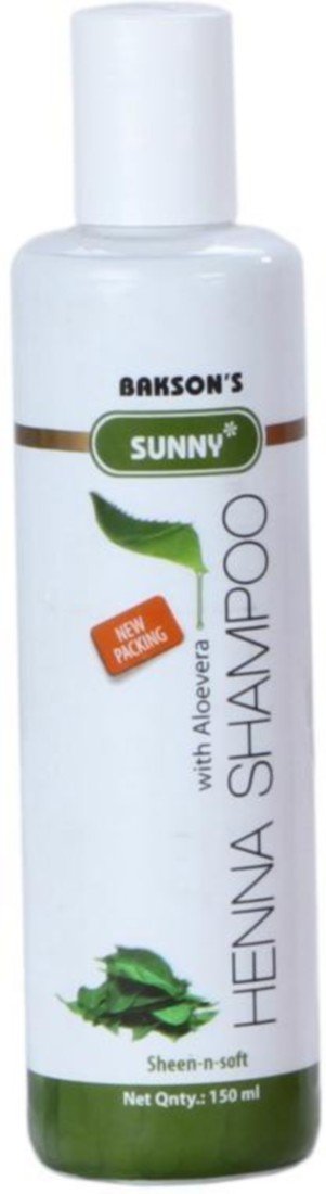 Bakson's Sunny Henna Shampoo with Aloevera 250ml Pack of 2