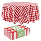 10pcs Manteles desechables para Mesa Redondos,84 pulgadas,Mantel para Mesa de Banquetes, Eventos y hogar,Tablón,Mantel de...