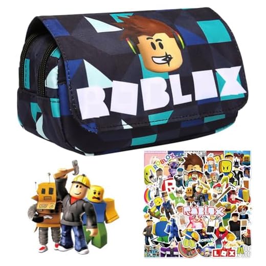 MIFKLMV Estuche de Lápices con Pegatinas 3D Anime, Estuche Gran Capacidad para Adolescentes y Niños