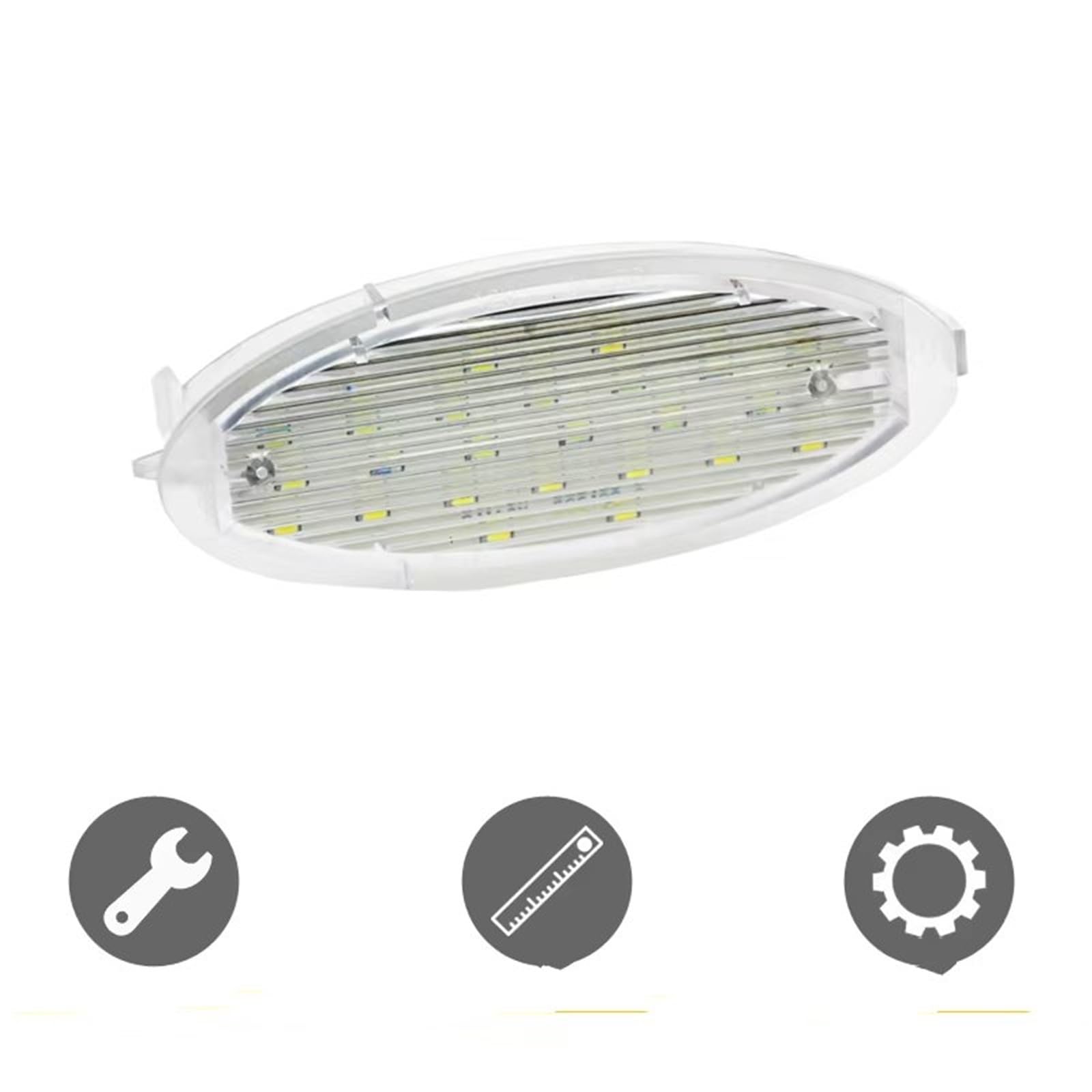 Luce targa per Opel, Zafira, Astra, Corsa, Vectra, Agila, Tigra, Corsa 12V Luce targa bianca