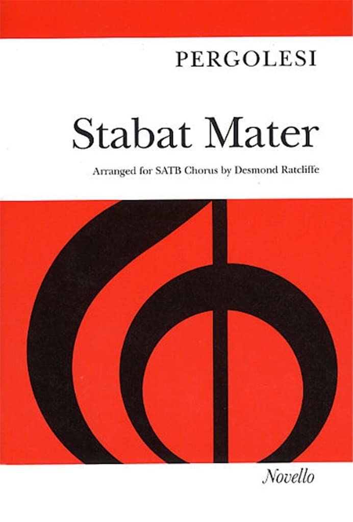 Stabat Mater Giovanni Battista Pergolesi Part SATB and Piano Novello and Co