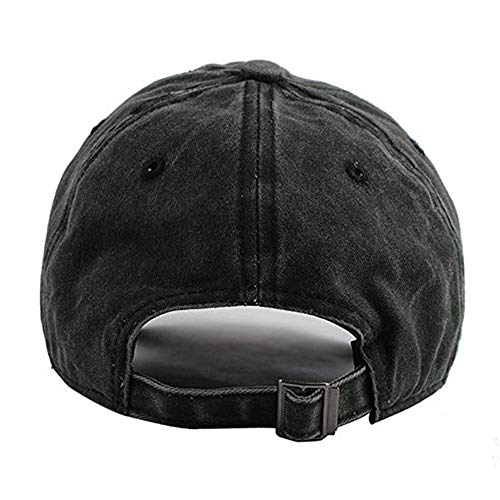 Foto von Wennmole Unisex Baseballkappe Outdoor Baseball Cap Verstellbar Erwachsenen Mütze Sport Cool Mode Baseballmütze für Damen Herren (Schwarz)