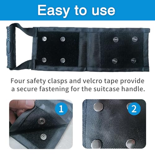 1Pcs Universal Luggage Handle Extender Durable Extension for Suitcase and Carry - On Comfortable Grip Design to Improve Travel Comfort Luggage Strong On Extender Carry-on Bag Add Extender(Black)3