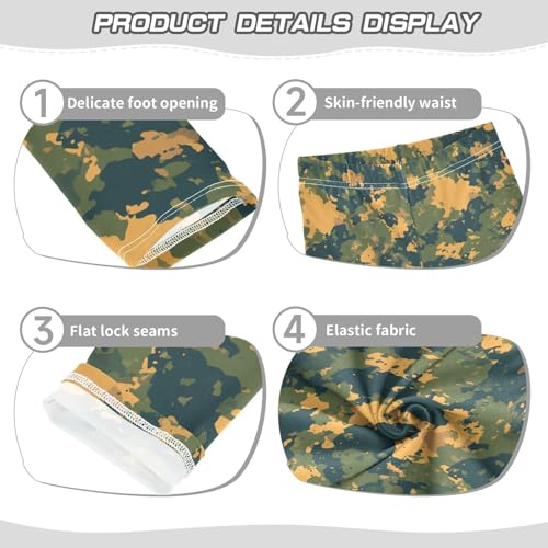 KLL Military Camouflage Pattern Safari Slatoddler Baby Girl Leggings Fashion Full Length Workout Pants Running3