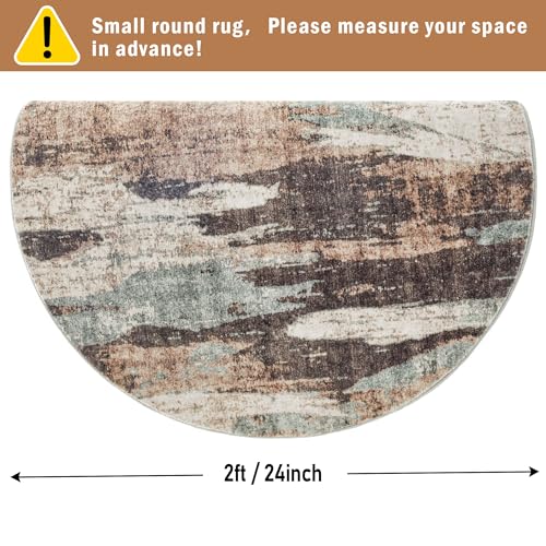 Image of Carvapet Modern Abstract 24 inch /61 cm Round Rugs