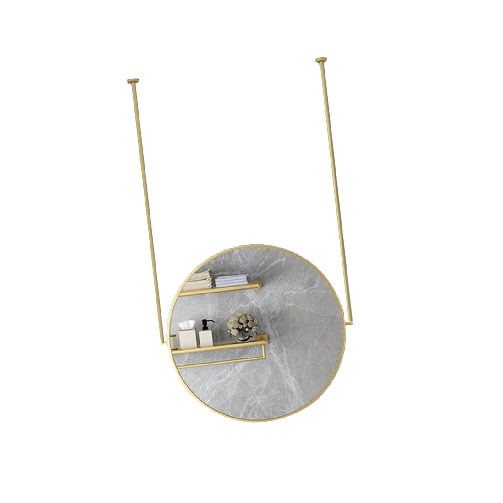 ITOSUI Round Ceiling Mounted HD Mirrors,Hotel Vanity Makeup Circle Mirror,for Washrooms Apartment Living Room Bedroom Bathroom(Color 2,70x70cm)