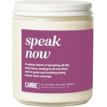 Taylor Inspired Gift - Speak Now Scented Candle - Natural Soy Wax Candle, Unique Gifts for Women, Birthday, Music Themed