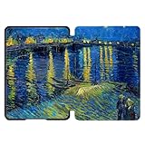 GUKSRASO 6インチ Kindle Voyage (モデル: NM460GZ) 用ケース - 耐久性のあるPU合成皮革、自動スリープ/ウェイク機能付き