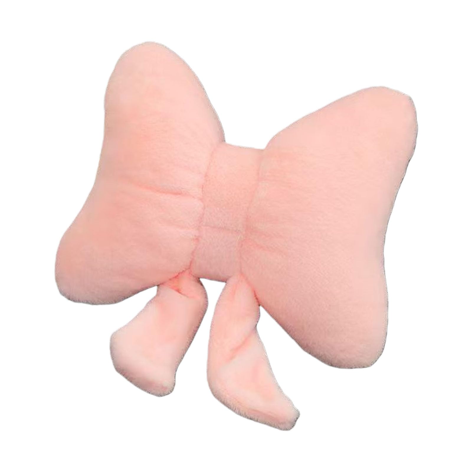 carotoe Luxurious Bowknot Shape Throw Pillow Soft Breathable Plush Fabric with Ergonomic Seat Cushion for Home Decorative PP Cotton Filled Pillow