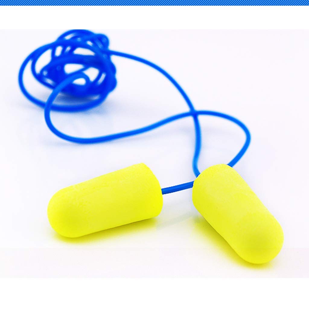 Protection auditive Earplug Anti-bruit filaire Earplugs Soundproof apprentissage sommeil Industrie professionnel Silence de protection Bouchons d'oreilles Réduction du bruit (Color : 50 pairs, Size