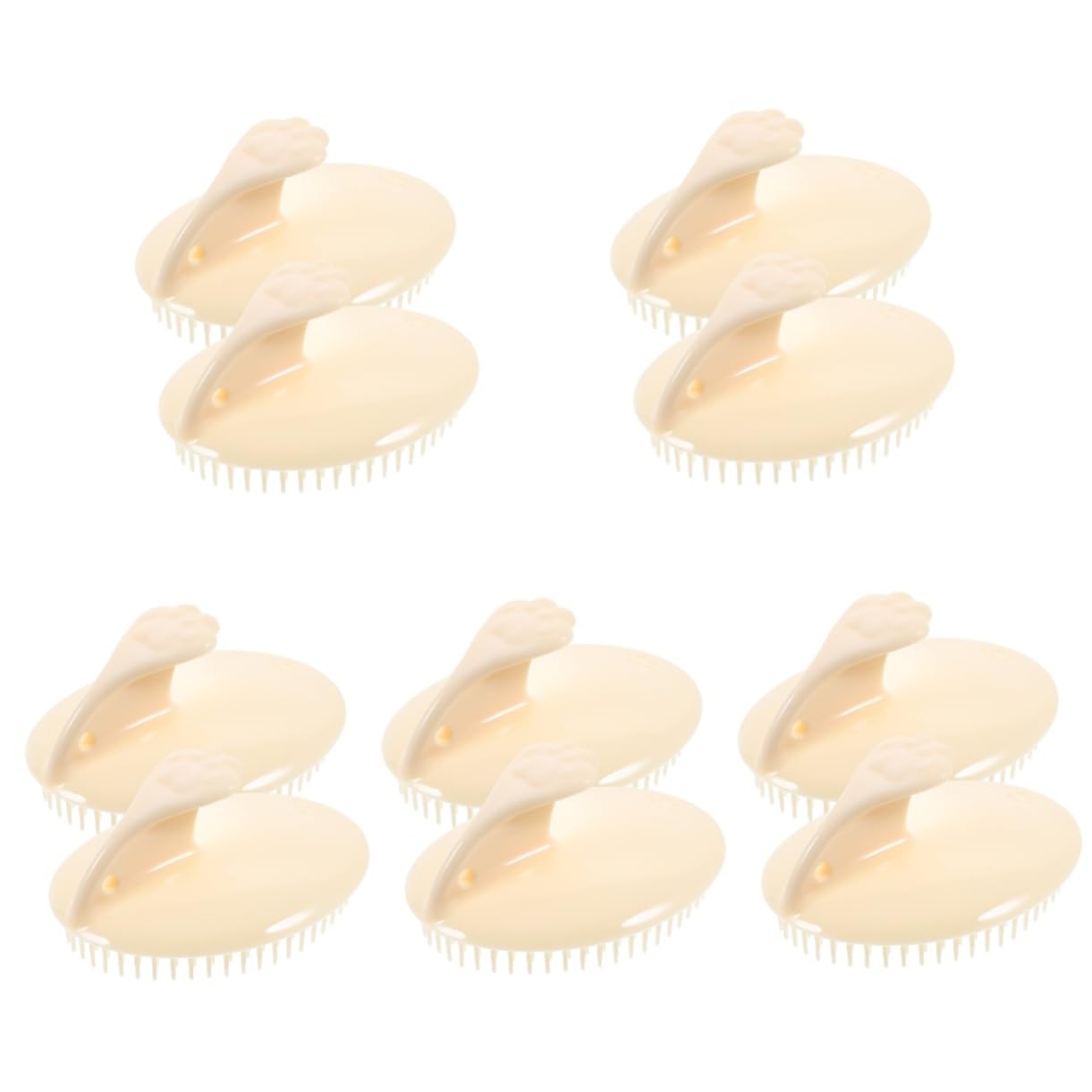 Healeved 10piezas Cepillo De Para Masaje Del Cabelludo y Exfoliación Cepillo De Champú Húmedo y Seco Accesorio De Cuidado Ergonómico y Para