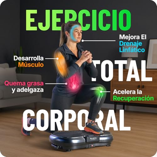 Miniatura 2 de Plataforma Vibratoria Ultra Slim De Bluefin Fitness Vibro Moldeador 5 Programas 180 Niveles Fácil De Guardar