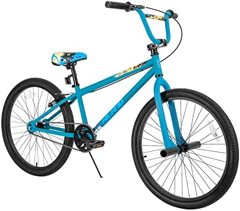 HH HILAND 26 inch BMX Bike for for Teen Bike and Adult Bikes, Beginner-Level BMX to Advanced Riders with 2 Pegs, Bicycles for Men and Women Blue