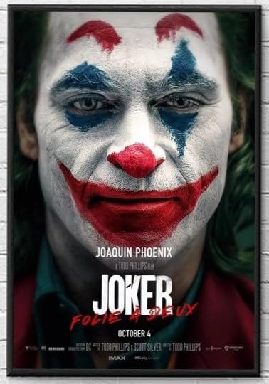 Amazon.co.jp: 【フレーム付-黒-】 映画ポスター ジョーカー