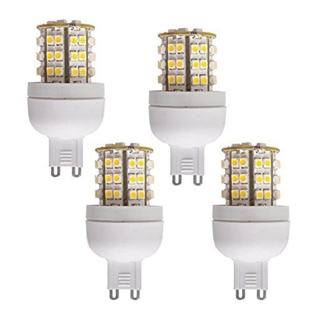 NXCVBNKZJ KJXP Lighting, Pack of 4, LED Corn Bulbs AC230V G9 2.5W 48-3528SMD Warm White Light LED Lamp(Warm White)