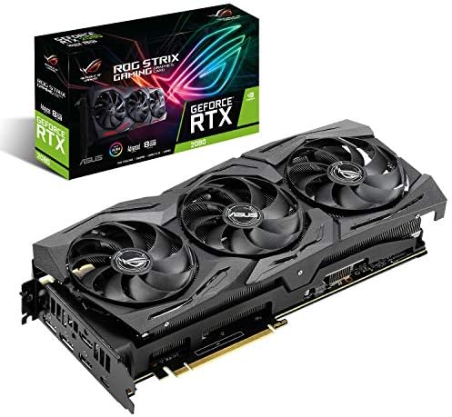 ASUS ROG STRIX GeForce RTX 2080 Advanced Overclocked 8G GDDR6 HDMI DP 1.4 USB Type-C Gaming Graphics Card (ROG-STRIX-RTX-2080-A8G)